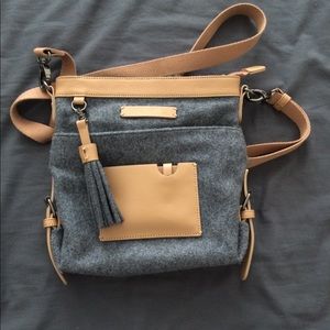 Crossbody wool purse